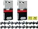 Oregon 72LGX072G 2 Pack Chainsaw Chain Loops - 20