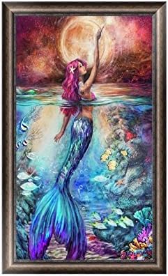 Wrisky 5D Diamond Embroidery Mermaid Painting Cross Stitch DIY Craft Home Office Decor