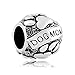 CharmSStory Paws Animal Dog Mom Silver Plated Charms Beads For Bracelets