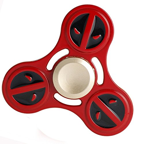 Tri-spinner fidget toy hand spinner metal deadpool supe…