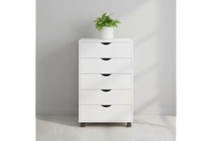 Naomi Home Office File Cabinets Wooden File Cabinets for Home Office Lateral Cabinet Wood Cabinet Mobile Mobile Storage Filing Storage Drawer White 5 Drawer