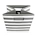 DII Polyester Cube Storage Collection Hard Sided Collapsible, 11x11x11, Gray