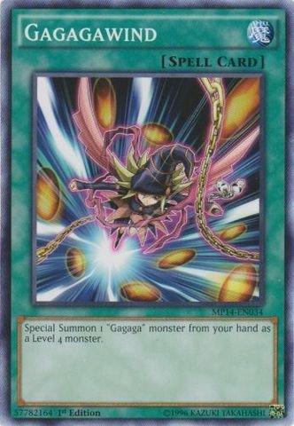 Yu-Gi-Oh! - Gagagawind (MP14-EN034) - Mega Pack 2014 - 1st Edition - Common