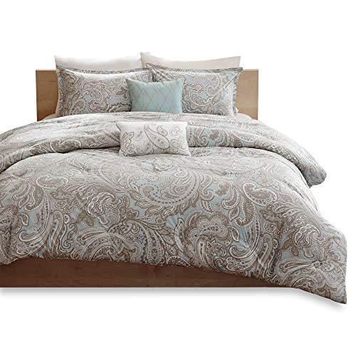 Madison Park Pure Ronan Cotton Comforter SetCasual Paisley Design All