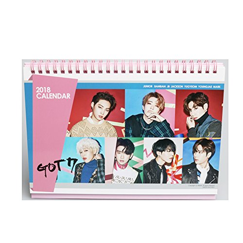 GOT7 2018 Desk Calendar with Transparent photo cards and Stickers