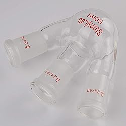 StonyLab Glass 50ml Heavy Wall 3 Neck Round Bottom