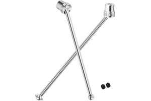RCarmubWow RC Center Drive Shaft Upgrades Part for 1/8 Kraton 6S,Steel 45# Center Driveshafts Axle Center CVD,Silver