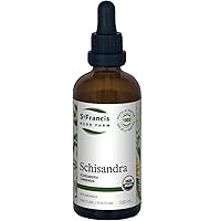 ST FRANCIS HERB FARM Schisandra (100ml) First-Rate Stress Response Adaptogen for Mental and Physical Fatigue (1 Tincture) Cer