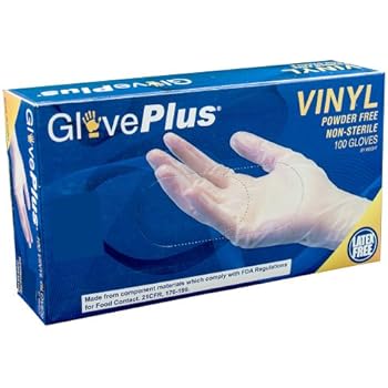 Amazon.com: Disposable Latex Gloves, Powder Free Size