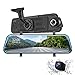 Auto Camera Dash cam 9.66 Inch Full HD Front 1080P and Rear 1080P Media Screen with Bracket, 170°Wide-Angle Lens and Rearcam, Parking Monitor (H10)