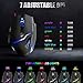 VersionTECH. T10 Gaming Mouse Wired, 7200 DPI Adjustable, 7 Programmed Buttons, 7 Circular & Breathing LED Light, Ergonomic Optical PC Computer Gaming Mice with Fire Button for FPS Games, Officethumb 1