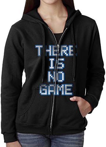 There Is No Game Women's Hoodie Zip Sweatshirt With Pocket Small