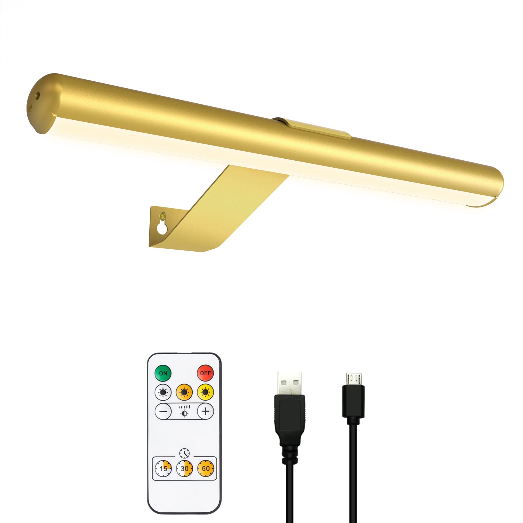 TINTINDOC Picture Light Rechargeable Wireless