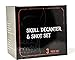 Large Skull Face Decanter with Skull Shot Glasses Use Skull Head Cup For A Whiskey, Scotch and Vodka Shot Glass, 25 Ounce Decanter 2 Ounces Shot Glass