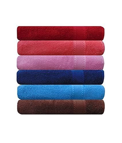 Style Urban 100% Cotton Colored Hand Towel (Size 16 x 24 inches) Set of 6 pcs