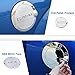 Gas Cap Cover Tank Fuel Filler Door Covers Chrome for Raptor 2015 2016 2017
