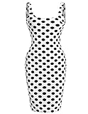 Romwe Women's Casual Sleeveless Polka Dot Summer Tank Dress