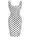 Romwe Women's Casual Sleeveless Polka Dot Summer Tank Dress