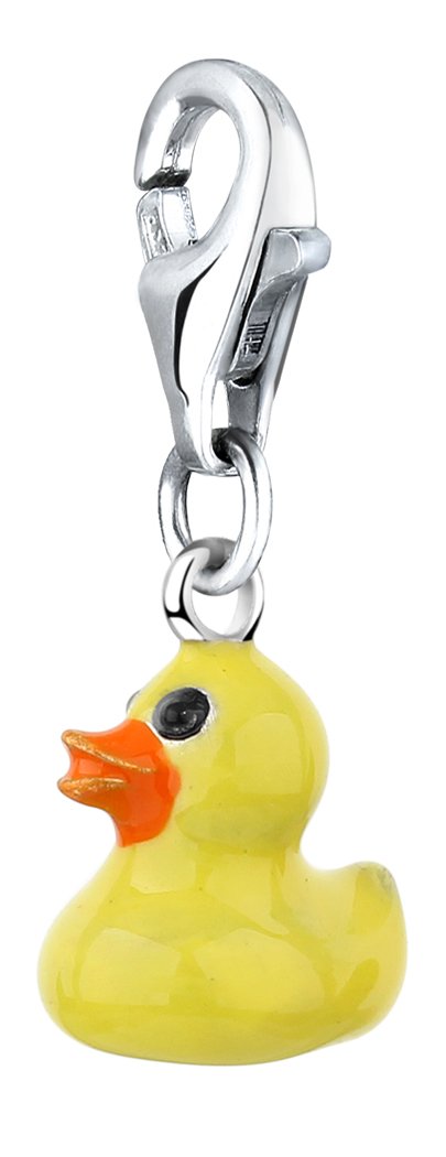 Nenalina 925 Sterling Silver Rubber Duck Charm Suitable For All Standard Charm Bracelet 714157-001