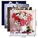 Aneco 4 Pack 5D Full Drill DIY Diamond Painting Kit Flowers Rhinestone Painting Embroidery for Art Craft DIY Home Decoration