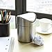 Amteker Mini Countertop Trash Can, Brushed Stainless Steel Table Desk Trash, Swing Top Trash Bin 1.5 L / 0.40 Gal