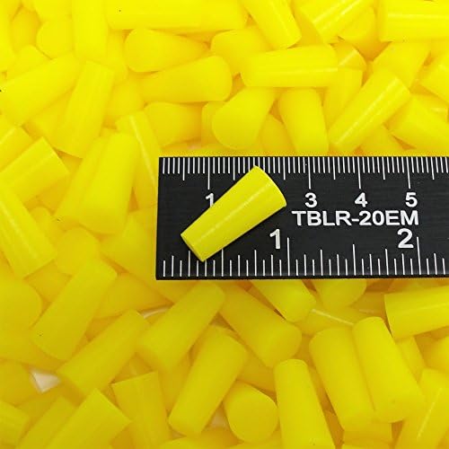 HTMS 1/4" X 3/8" High Temp Silicone Rubber Tapered Masking Powder Coating Plugs - Painting, Cerakote, Anodizing, Plating, Media Blasting, General Masking and Sealing Stoppers (250)