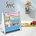 Yescom Wood Kids Book Shelf Sling Storage Rack Organizer Bookcase Display Holder White