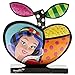 Enesco Disney by Britto Seven Dwarfs” Snow White Apple Stone Resin Figurine, 5
