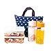 Printing Lunch Bags, Arricastle Oxford Cloth Aluminum Foil Insulated Zip Cooler Bag Portable Takeaway Aluminum Film Pack Cooler Bag Lunch Box Package (Small Green Dots)
