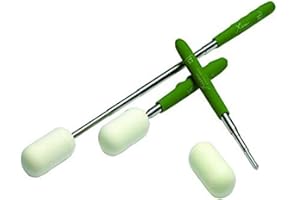 XIEM X10180 Rubber Handle Telescoping X-Sponge II with Sponge, Stainless Steel, 8-1/2" - 23" Size