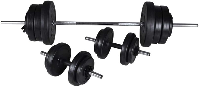 SOULONG Juego de Mancuernas 2 manillares de 60,5 kg, Juego de ...