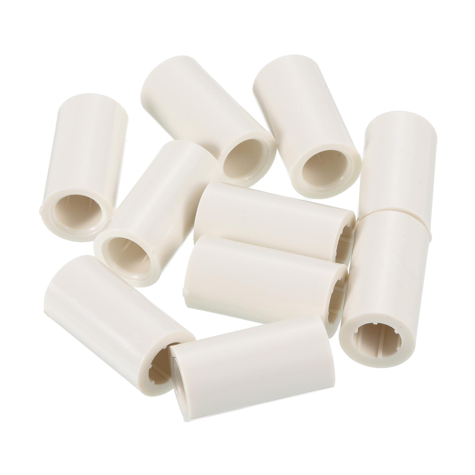 PATIKIL 13x25mm Pool Cue Ferrules, 10 Pack Billiard Cue Ferrules Slip on Snooker Pool Stick Tips Replacement Accessories, White