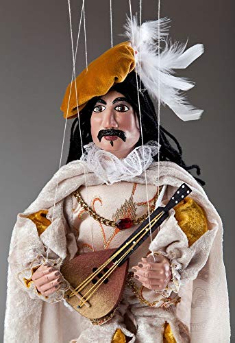 Ukulele Player Czech Marionette Puppet - Thumbnail 5