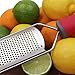 Fine Lemon Zester Cheese Grater Sharp Stainless Steel Blade Easy To Use On Parmesan, Citrus, Ginger, Garlic, Nutmeg, Food, Coconut, Chocolate Soft Red Handle Plus Safety Cover