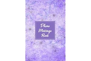 Phone Message Book: Phone Message Book to Log Telephone Calls, Messages or Voicemail - Notebook or Memo Pad to Record, Track 