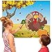 Happy Storm Thanksgiving Party Games Activities for Kids - Pin The Hat on The Turkey Fall Festival Games Party Favors Supplies, Thanksgiving Crafts Gifts for Kids