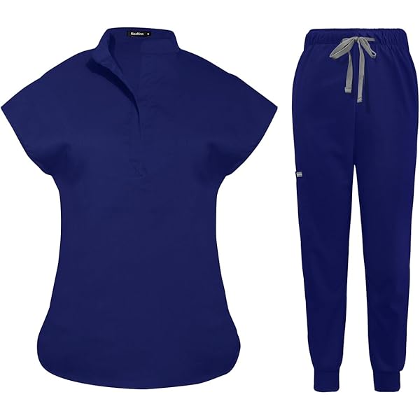 Amazon.com: Wzmzjy 2x Nurse Workwear Scrub Set Top and