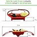 PREMIUM Silicone Vegetable Steamer Basket - Red - 8