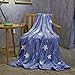 NOBOSHU Flannel Fleece Throw Blanket Glow in The Dark Throw Oeko-TEX Certified Light Weight Cozy Super Soft Thorws for Kids Gift,Car,Sofa,All Seans, 50X60Inch