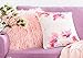 Dikoaina Mongolian Faux Fur Pillow Cover Cushion Case Natural Color (1, 18x18)
