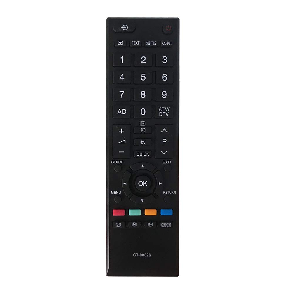 New Replacement Toshiba Remote Control CT-90326 for Toshiba tv remote control LCD LED SMART TV - 42HL800A 42AV623D 42AV635D 42AV633D 42AV625D 19AV613D 19AV616DB - NO SETUP REQUIRED