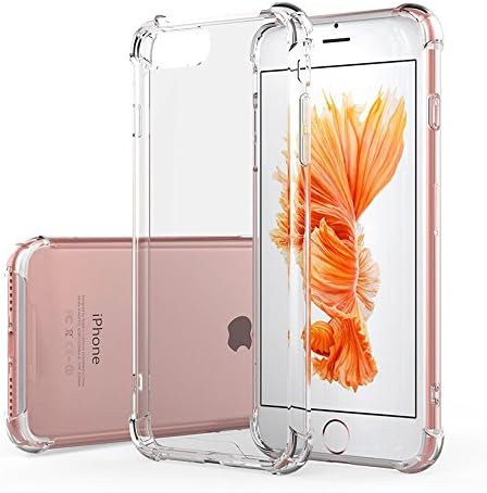 iPhone 7 Case, JMcolo [Ultra Hybrid]Crystal Clear Flexible TPU Hybrid Protective Shock Absorbing Bumper Case with Clear Back Panel for Apple iPhone 7 4.7 inch - 2016(Clear)