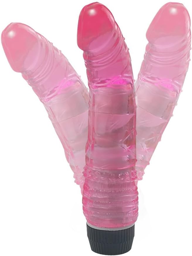 Wand Massage Single Vibration Mode Stick Real Touch Doll for Muscle Aches and Sports Recovery Pink
