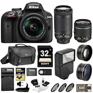 Amazon.com : Nikon D3400 DSLR Camera with 18-55mm and 70