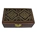 Wooden Jewelry Box Islamic Art Hand Craving and Inlay 6x3.3x2.25 Inches