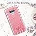 ESR Makeup Glitter Case Compatible for Samsung Galaxy Note 9, Glitter Sparkle Bling Case Protective Cover [Three Layer][Supports Wireless Charging] for Galaxy Note 9 6.4 inch, Rose Gold