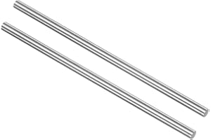 uxcell 2pcs Round Steel Metal Rods, 4mm x 100mm High Speed Steel (HSS) Lathe Bar Stock Tool, for Shaft Gear Drill Lathes Bori