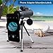Handheld Monocular Telescope, Landnics 10X42 HD Spotting Scopes with Tripod Low Night Vision Prism Telescope for Wildlife & Bird Watching, Climbing, Hunting
