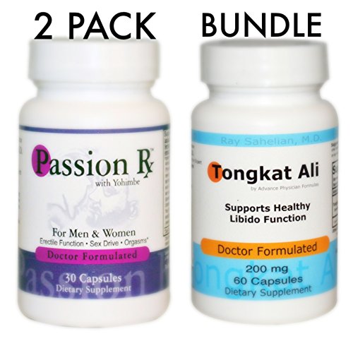 Passion RX Yohimbe + Tongkat Ali (2 Bottles Bundle Pack) Ray Sahelian, MD