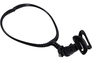 Healeved Adjustable Hanging Microphone Neck Holder Stand Clip for Singing Guitar Performance Outdoor Live